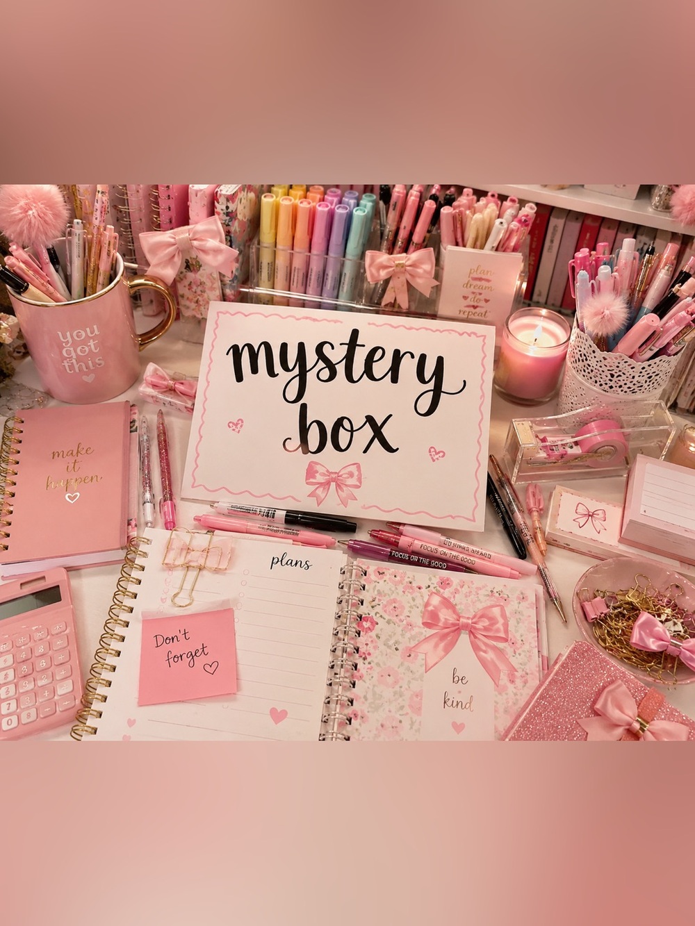 Happy Planner / Office supplies / girly mystery box